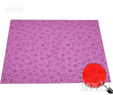 Мини кексчета мъфини грамаден силиконов молд подложка килим текстура релеф дантела декор торта, снимка 2 - Форми - 38164989