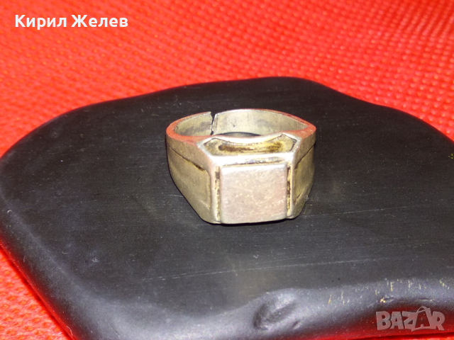 СТАРИНЕН КЛАСИЧЕСКИ РЕТРО МОДЕЛ СРЕБЪРЕН РЕГУЛИРУЕМ ПРЪСТЕН ВИСОКА ПРОБА СРЕБРО РЪЧНА РАБОТА 43237, снимка 16 - Антикварни и старинни предмети - 44610892