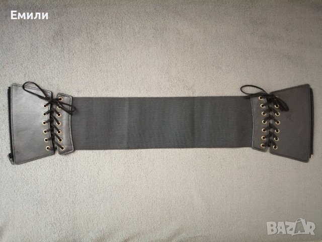 Корсет колан от еко кожа с връзки и цип, снимка 9 - Колани - 37512612