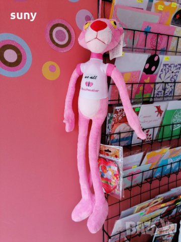 Нова плюшена играчка Пинко розовата пантера 59см