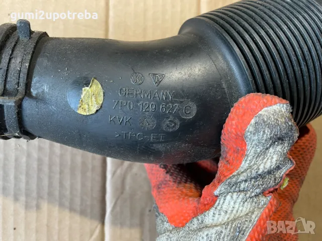 Всмукателна Тръба Турбо 7P0129627C Porsche Cayenne 3.0D 92A/EG22/2012, снимка 5 - Части - 49106461