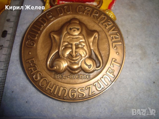 1986-1991 GUILDE DU CARNAVAL FASCHINGSZUNFT Немски РЯДЪК КАРНАВАЛЕН МЕДАЛ За 6 ПОРЕДНИ ГОДИНИ 31948, снимка 7 - Антикварни и старинни предмети - 38165617