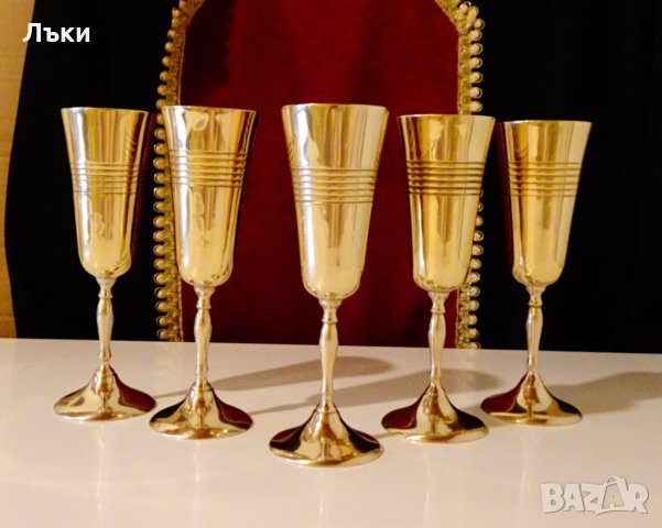 Бронзов бокал 17 см.,чаша за вино,релеф. , снимка 8 - Антикварни и старинни предмети - 31152751