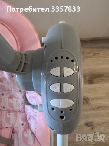 CHIPOLINO Електрическа бебешка люлка - шезлонг НУКС ПУДРА, снимка 6 - Електрически играчки - 50886866