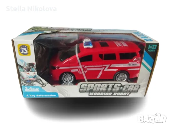 Пожарна кола с радиоконтрол, дистанционно управление, снимка 1