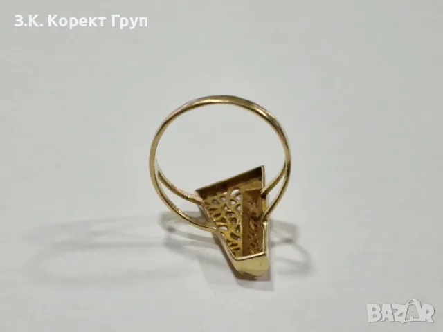 Дамски златен пръстен 14К / 3,16 гр., снимка 2 - Пръстени - 55712890