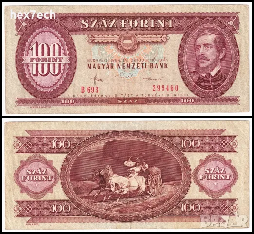 ⭐ Унгария 1984 100 форинт ⭐
