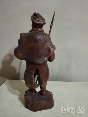 Стара дървена статуетка, снимка 4 - Други ценни предмети - 44231184