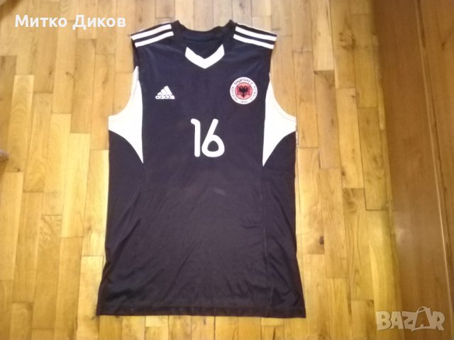 Футболен потник Адидас на звездата на Албания Сикалеши №16 размер С