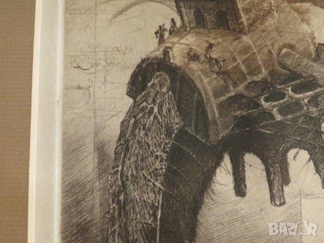 Стара картина  КОНСТРУКЦИЯ  Робърт Баръмов /1966. - 2021 г.) - перфектна работа и творба художник, снимка 6 - Картини - 37772225