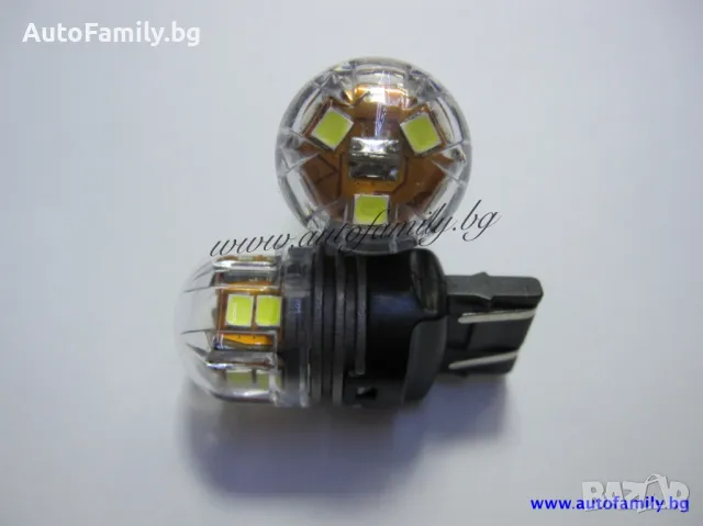 ДИОДНА КРУШКА Т20 7443 С 15 SMD ДИОДА ЗА СТОП-D10, снимка 1 - Аксесоари и консумативи - 48162239