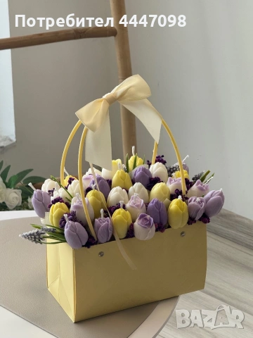 Букет с лалета 