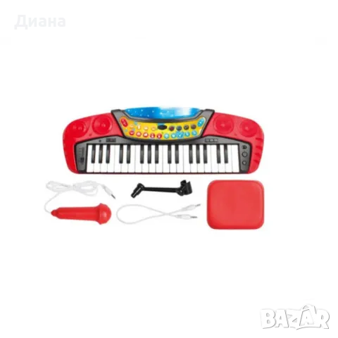 Детска йоника със звукови ефекти, микрофон, седалка и свързване към телефон, снимка 5 - Музикални играчки - 48344909