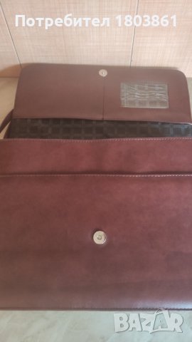 Кожена чанта за документи с дръжка PVC+дълга дръжка през рамо, снимка 3 - Чанти - 42779190