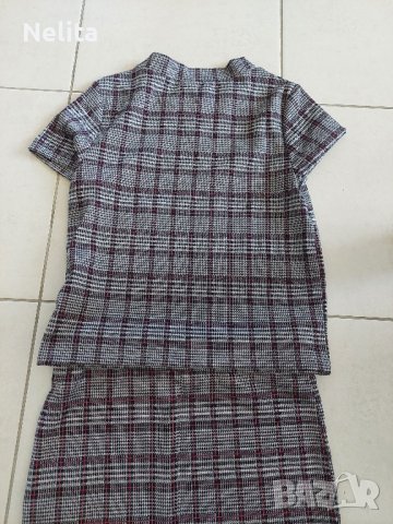 комплект блузка с къс ръкав и пола, снимка 5 - Детски комплекти - 42172863