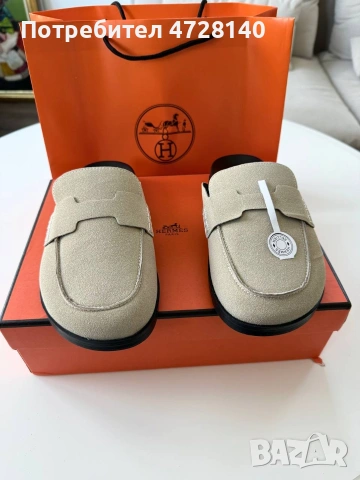 Дамски чехли Hermes, размер 39 , снимка 5 - Чехли - 54343907