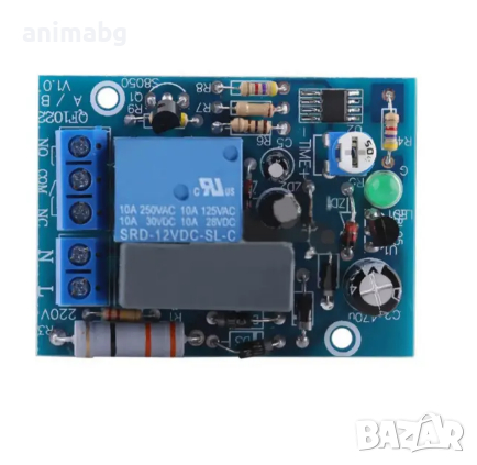 ANIMABG Платка модул цифрово реле за време до 10сек, 220V, снимка 7 - Друга електроника - 44597084