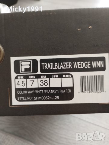 Filla TRAILBLAZER WEDGE дамски маратонки , снимка 9 - Маратонки - 42326595