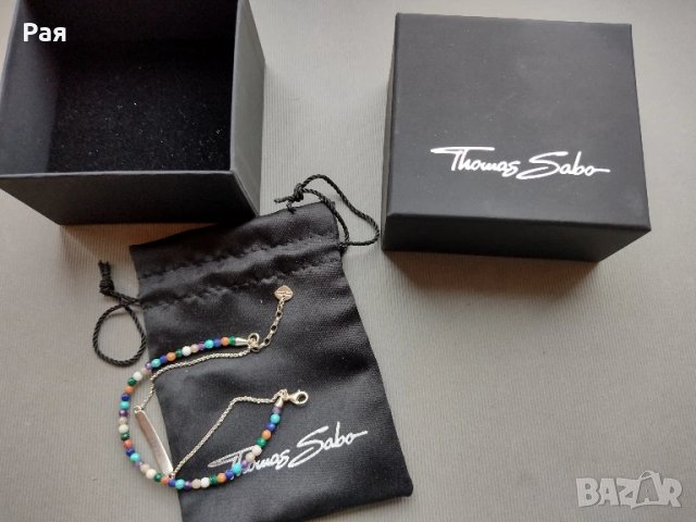 Сребро / камъни гривна Thomas Sabo, снимка 1
