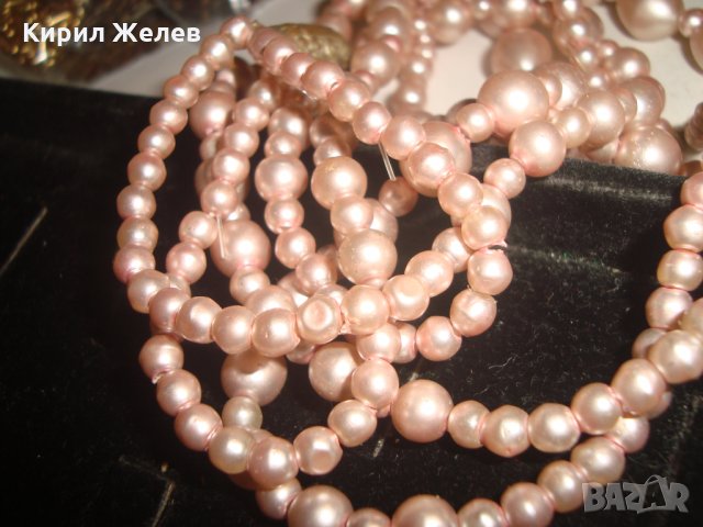ЧЕШКИ СТАРИНЕН РЕТРО АРТ ПЕРЛЕН ГЕРДАН БОХЕМСКИ ПЕРЛИ 16567, снимка 11 - Колиета, медальони, синджири - 30691411