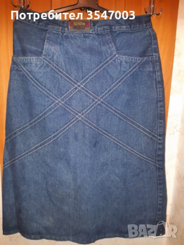 Дънкова пола, снимка 2 - Поли - 39536710