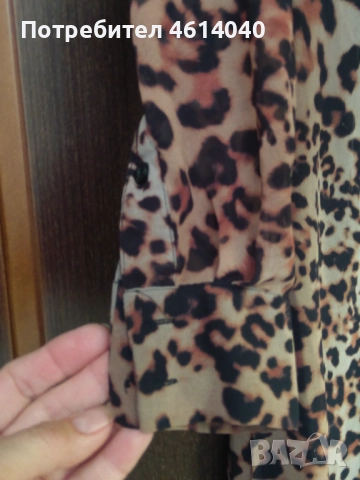 Рокля цвятът леопардов размер S, снимка 3 - Рокли - 52458203