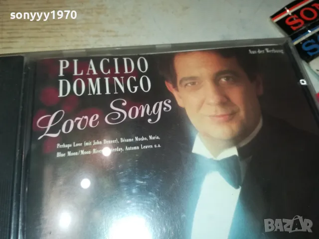 PLACIDO DOMINGO-LOVE SONGS-ORIGINAL CD-ВНОС GERMANY 2802251908, снимка 4 - CD дискове - 49317550