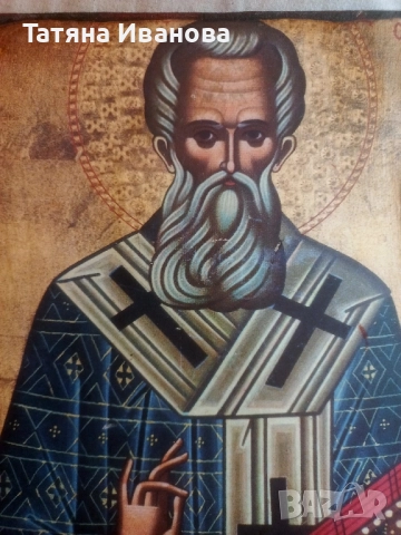 Св.Григорий Богослов , снимка 2 - Икони - 51595564