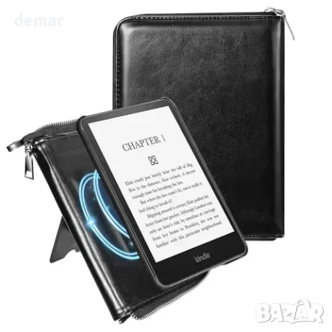 Черен калъф E NET-CASE с цип за Kindle Paperwhite 12 и Colorsoft 2024, снимка 6 - Други стоки за дома - 56228539