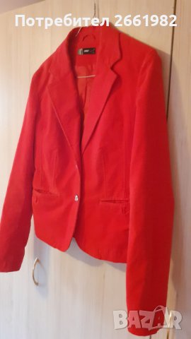 Разкошно червено кадифено сако, снимка 4 - Сака - 37772329