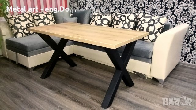 Метален крак-Х, снимка 2 - Маси - 39574163