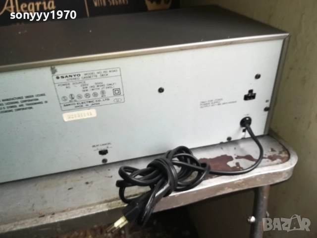 SANYO RD W340 DECK-MADE IN JAPAN ВНОС SWISS 0911251705LCHERY2, снимка 12 - Декове - 52352727