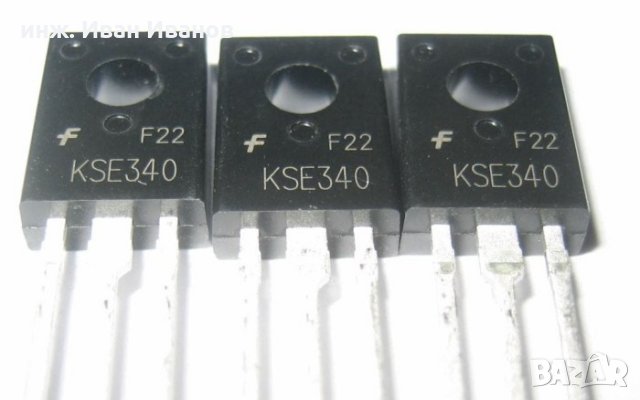 Високоволтови транзистори KSE340/KSE350 300V, 0.5А, 20W, Fairchild, снимка 1 - Друга електроника - 31153289