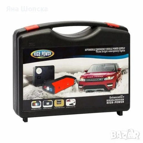 Jump Starter TM15 с компресор – 600A, Power Bank, стартер за автомобил
