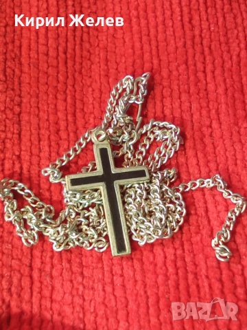 СТАРО СРЕБЪРНО ЕМАЙЛИРАНО КРЪСТЧЕ 2365