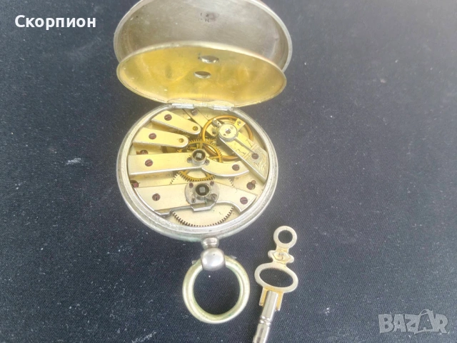 Швейцарски СРЕБЪРЕН джобен часовник - ПРОМОЦИЯ, снимка 10 - Джобни - 48835206