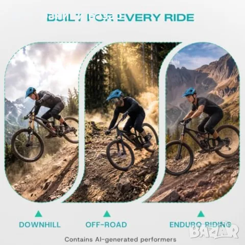 Нова MTB велосипедна каска за възрастни с козирка и вентилация M/L Защита колело велосипед, снимка 6 - Аксесоари за велосипеди - 56223302
