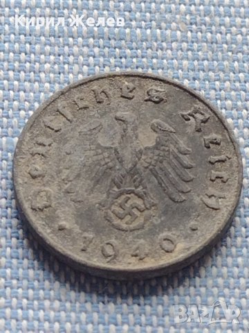 Монета 10 райхсфенинг 1940г. Германия Трети Райх с СХВАСТИКА за КОЛЕКЦИЯ 29600, снимка 7 - Нумизматика и бонистика - 42820086