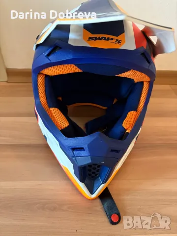 Каска за мотор SWAPS Casque Cross Adulte Blur S818, снимка 5 - Аксесоари и консумативи - 50087860
