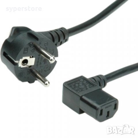 Захранващ Кабел за Компютър 250V - 3 пина 1.8 м. Digital One SP01282 С ъглов накрайник на 90°