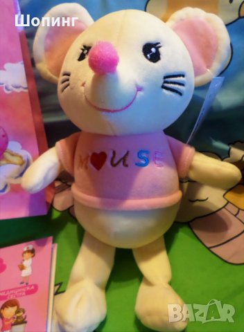 НОВО! Мека плюшена играчка+книжка+торбичка, снимка 2 - Плюшени играчки - 29794378