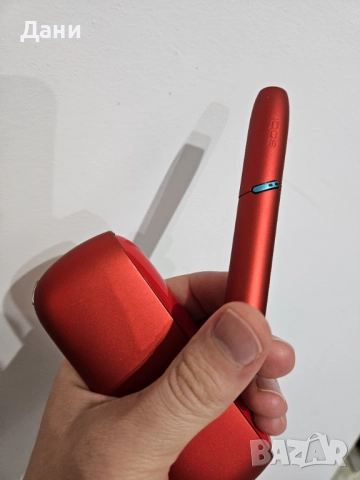 Iqos Original Duo, бездимна цигара, цял комплект, като НОВА, червен цвят, снимка 4 - Друга електроника - 52699639