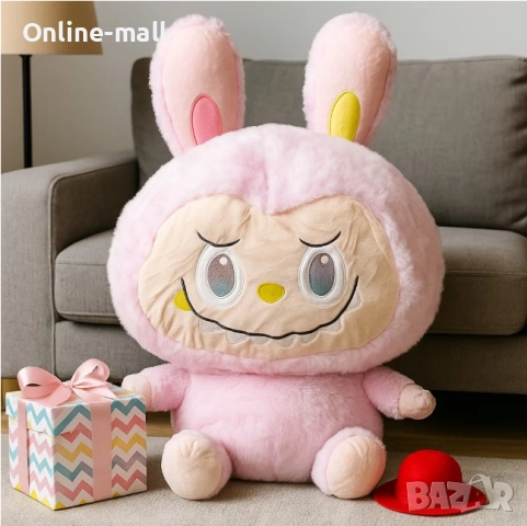Голяма Плюшена играчка ЛАБУБУ 80/100см Голямо Лабубу Labubu The Monsters, снимка 7 - Плюшени играчки - 51461039