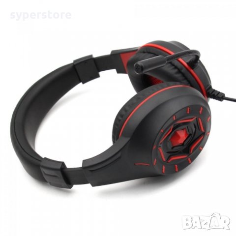 Слушалки с микрофон Digital One SP00302 komc g315 Черно-Червени, Геймърски, Led подсветка, Gaming He, снимка 2 - Слушалки и портативни колонки - 35228174