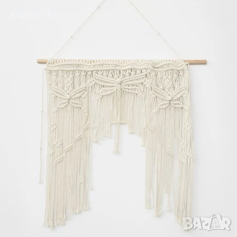 Завеса макраме-76x91 см./декоративна завеса макраме