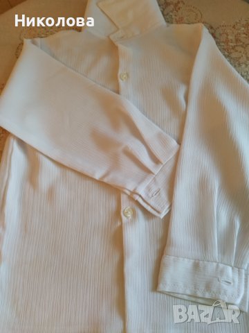 Официална,бяла,копринена ризка за момче.