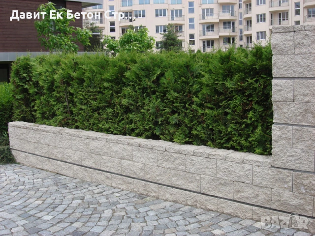 Вибропресовани бетонови блокчета за ограда, имитиращи дялан камък, снимка 3 - Строителни материали - 53879040