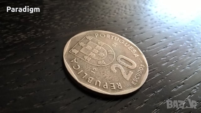 Mонета - Португалия - 20 ескудос | 1986г.