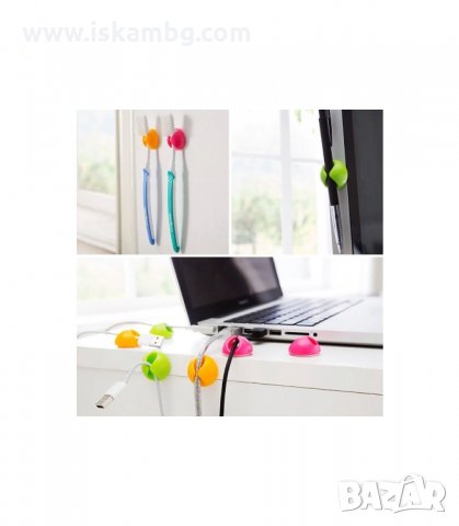 ДЪРЖАЧ ЗА КАБЕЛИ КОМПЛЕКТ ОТ 4 БР. - код 2105, снимка 4 - Други стоки за дома - 33949882