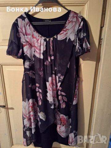 Рокли трико и шифон, снимка 5 - Рокли - 51700312